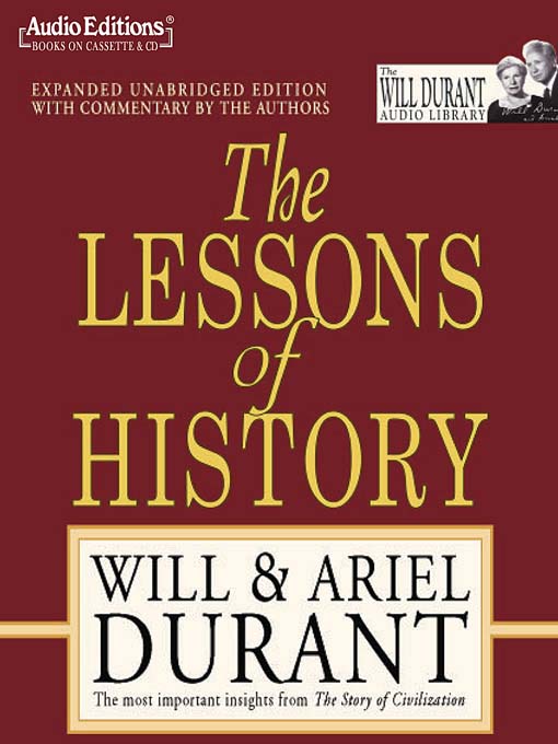 Title details for The Lessons of History by William James Durant - Available